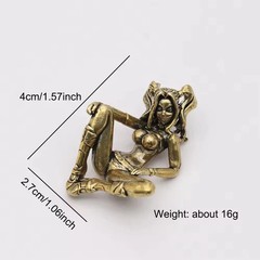 Beauty Knife Beads Brass for Girl DIY Paracord Handmade Woven Lanyard Pendants