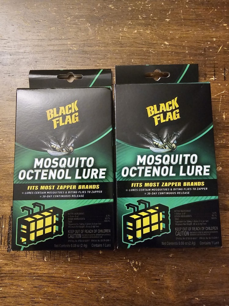 Black Flag Mosquito Octenol Lure Fits Most Zapper Brands Lot Of 2 bz-ot1