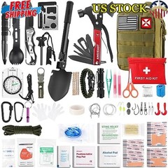 Emergency First Aid Survival Kit 256pcs Trauma Tools Molle Pouch Camping Hiking