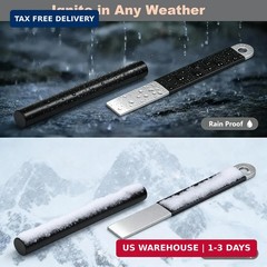 4″ Portable Waterproof Ferro Rod Fire Starter Kit w/ Striker for Camping