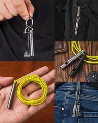 Titanium Emergency Whistle,120Db Safety Whistle with Lanyard,Outdoor Survival Sm