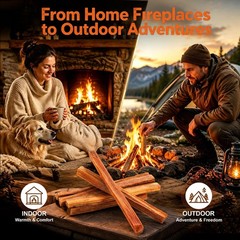 10lb Fatwood Fire Starter Sticks, Resin-Rich Pine Wood Kindling