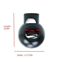 West Coast Paracord Bubble Ball Cord Lock – Round Plastic Spring Toggle Stoppers