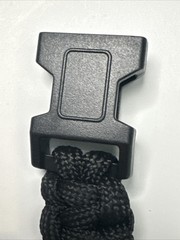 Paracord Bracelet 550 Black Tactical 3/8″ Buckle (Black) Hand Made