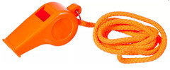 Water-Resistant Safety Whistle with Lanyard Essential for Campers and Boaters