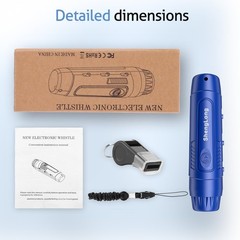 Shenglong Electronic Whistle with 3 Tones & 3 High Volume Settings – Blue