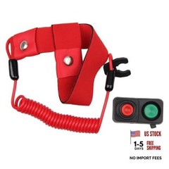 New Kill Stop Switch with Safety Tether Lanyard Compatible with Kawasaki JS300