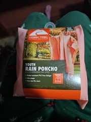 NEW Ozark Trail Youth Rain Poncho One Size Fits Most Pink