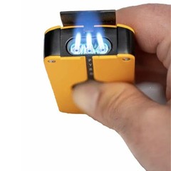 Pyro Putty Tri-Flame Butane Refillable Lighter, Cigar Cutter & Adjustable Flame