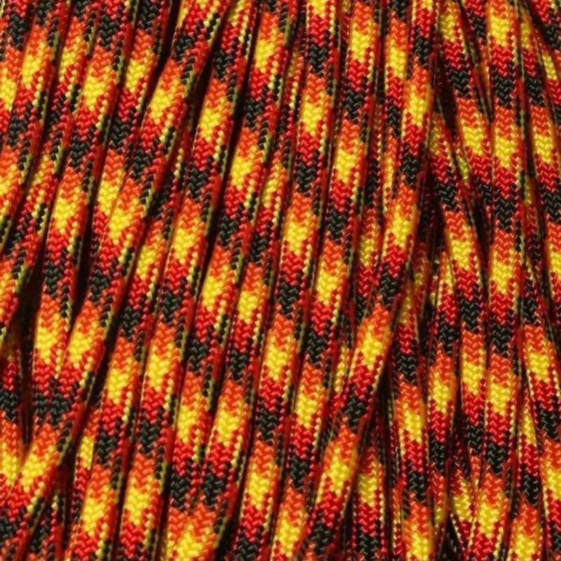 550 Paracord Flame Made in the USA Nylon/Nylon (100 ft)