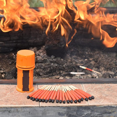 Stormproof Waterproof Matches, Weatherproof Submersible Match for Camping Hiking
