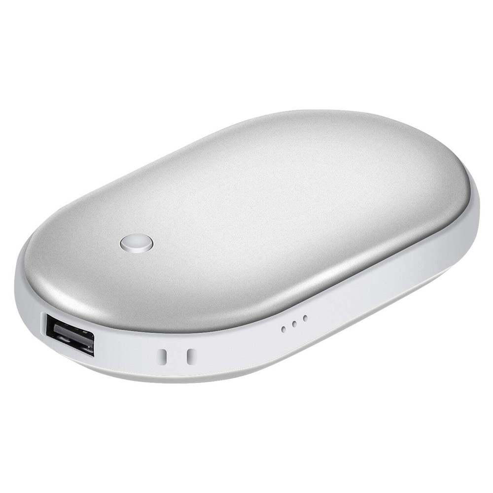 Portable Hand Warmer 5000mAh Power Bank Rechargeable Pocket Warmer Double-Sided