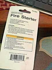 Magnesium Fire Starter Camping Backpacking Survival Flint Steel Camp Emergency