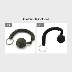 Paracord Keychain Rope Outdoor Camping Accessory Braided Cord Clip