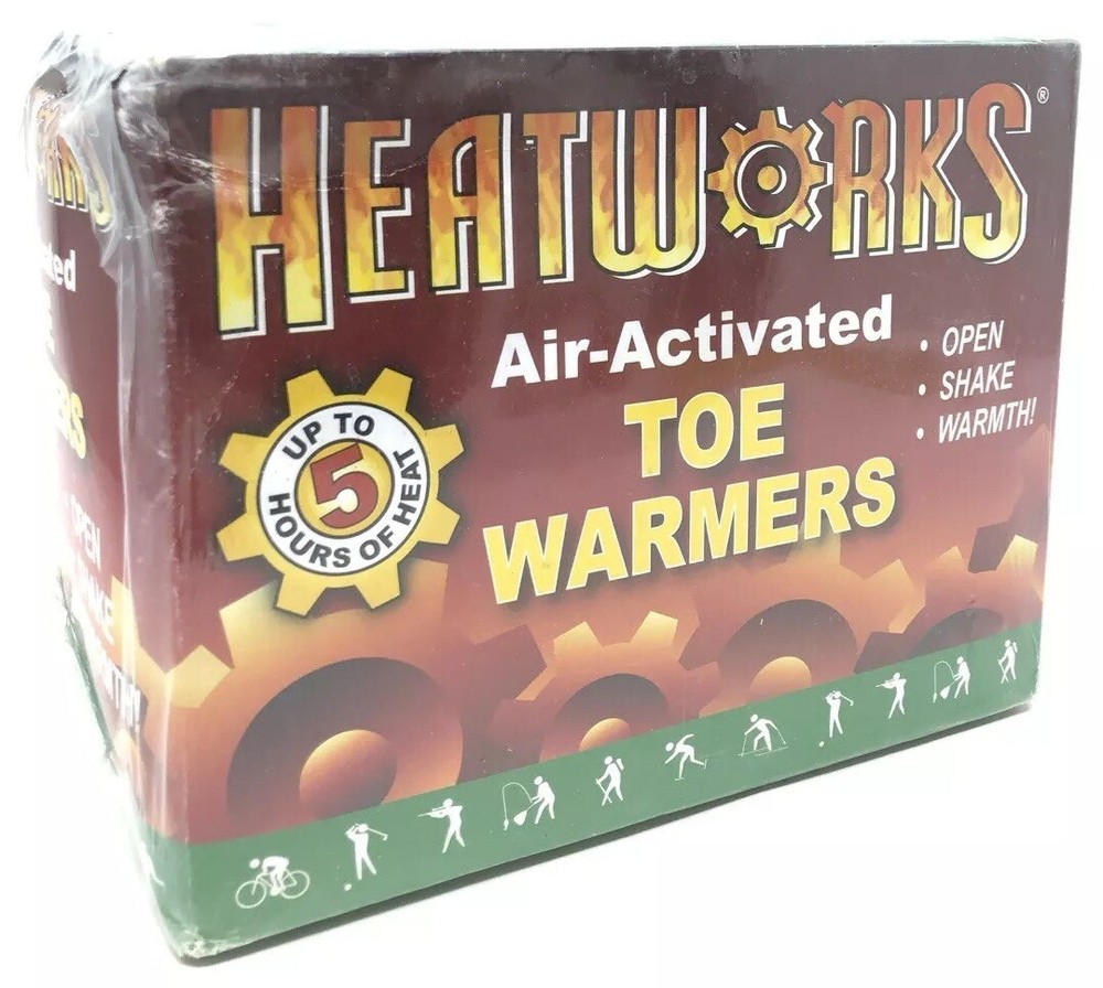 48 Pairs of Heat Works Toe Foot Shoe Warmers Snow Cold Emergency Survival Kits