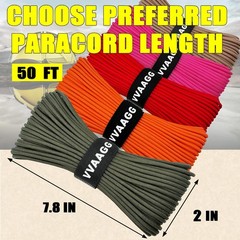 1000lb Paracord Rope Nylon Cord for Camping, Survival DIY Multi Sizes & Colors