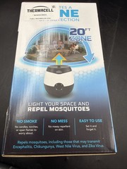Thermacell Mosquito Repellent Device 20’ Zone Rechargeable W Light NEW
