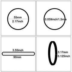 AMUU Black Tactical Rubber Bands Size 33 – 200 Pieces for Office