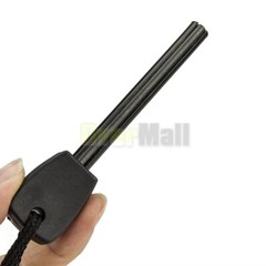 2x Survival Magnesium Flint Stone Fire Starter Emergency Lighter Kit For Camping