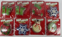 Lot 8 Reusable Christmas Hand Warmers Snowflake Snowman Stocking Gift Wreath