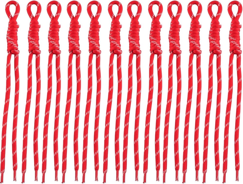 Paracord Keychain Paracord Bag Charm 12pcs Braided Nylon Rope Keychain Cord for