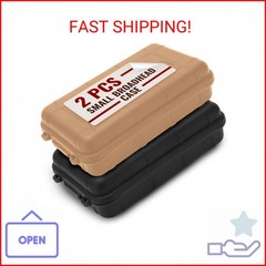 2 Pcs Small Waterproof Box – Compact Size, Lightweight, Easy Carry Geocache Cont