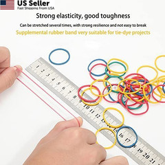 200g Rubber Bands for Tie Dye Projects Assorted Sizes Arts and Crafts DIY New