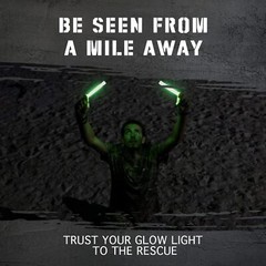 12 Hour Emergency Glow Sticks Industrial Grade Individually Wrapped for Camping