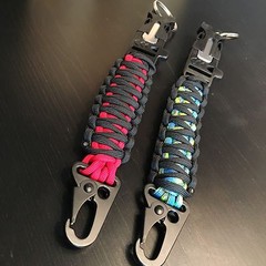 Survival Paracord Emergency Key FOB Tactical USA CUSTOM TJPARACORD FIRE HKHOOK