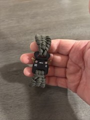 Paracord Survival Bracelet, ( The Cobra ) 550 Paracord 7 Strand , Large, Green.
