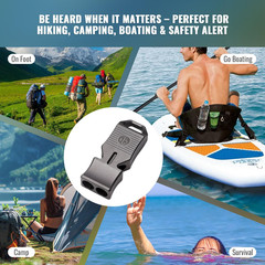Titanium Emergency Survival Whistle, Portable Necklace Whistle, Loud Whistle up