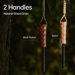 Ferro Rod Fire Starter, Survival Flint and Steel Fire Starter Kit for Hiking, Bu