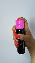 Police Magnum pepper spray 4 ounce Hot Pink Safety Lock pink holster CLOSEOUT