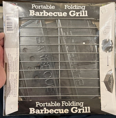 Emergency/Survival: Portable Folding Grill, Lightweight & Flat Fold Design NIP