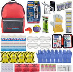 72 Hour Deluxe Emergency Kit, 4-Person 3-Day Backpack, First Aid Kit, Survival B