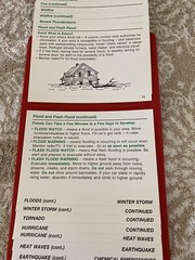 emergency preparedness flip chart (flipper) w/magnets on back, easy to use 