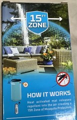 Thermacell Patio Shield 15 Foot Repeller/Protection Glacial Blue