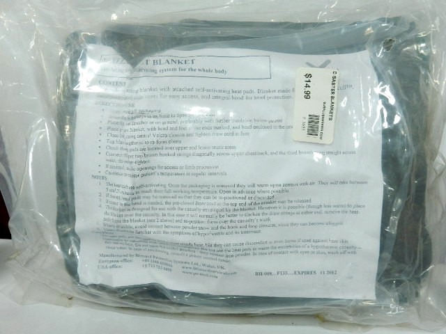 USGI Blizzard Heat Casualty Blanket BH-008-F133 Sealed