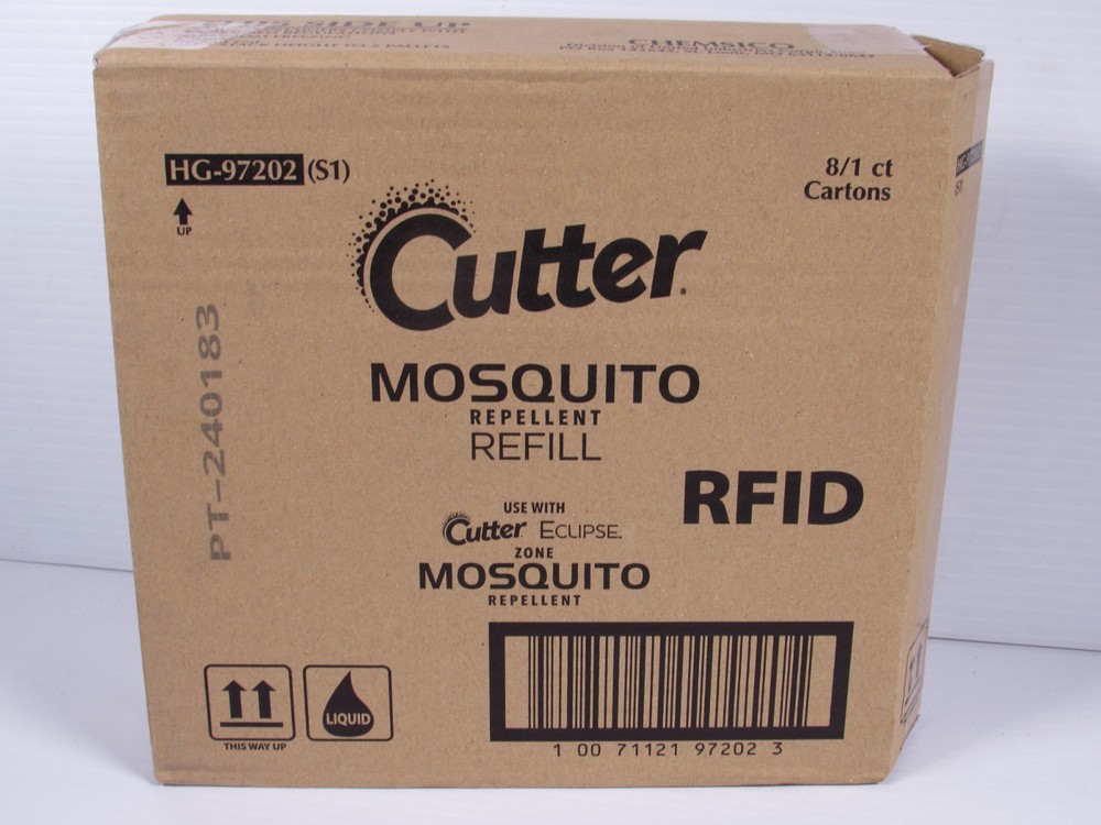 Cutter Eclipse Zone Mosquito Repellent Refill Cartridges 40 Hour Lot Of 8 CASE