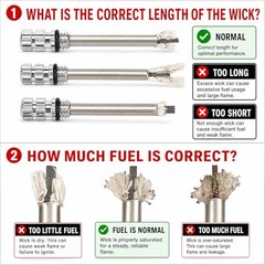 Permanent Match Lighter Keychain 2 Pack – Metal Match Fire Starter with