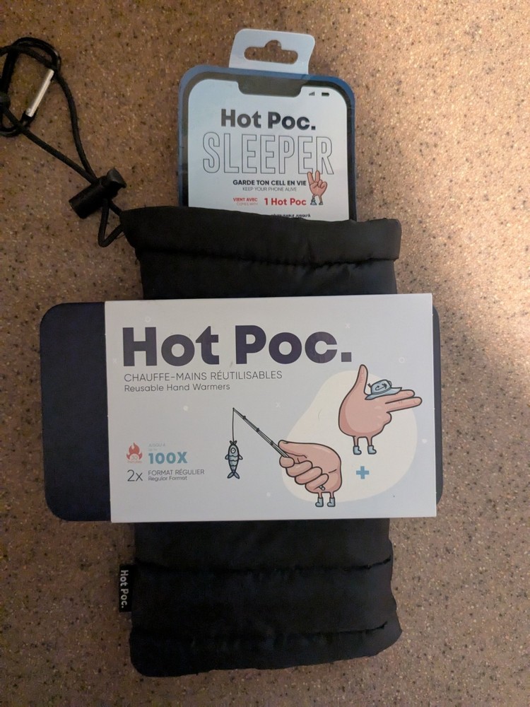 Hot Poc Reusable Hand Warmers And Cel Phone Carry Case Cold Weather