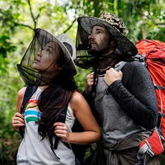 Anti-Mosquito Insect Hat Bug Bee Mesh Head Net Outdoor Camping Face Protector US