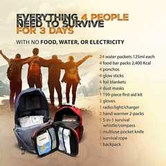 Bug Out Bag Survival Kit Emergency Backpack Prepper Supplies First Aid Food Gear
