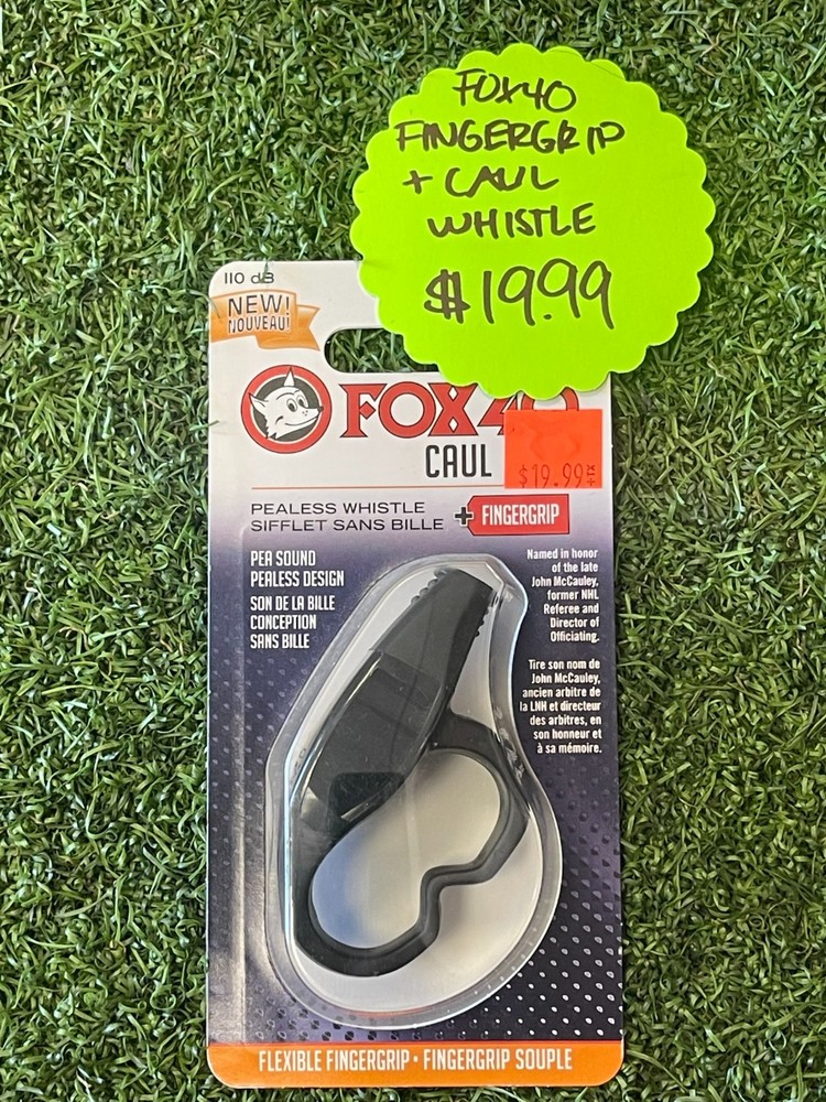 Fox 40- Whistle Caul+FingerGrip-Black