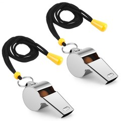 Whistle, Whistle for Coaches, Stainless Steel Whistles Coach 2 PCS