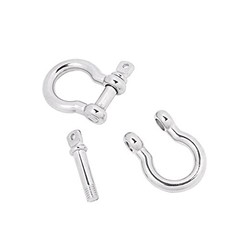 Metal for Emergency Survival Paracord Bracelet Parachute Silver Bow Shackle