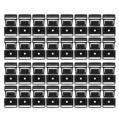 200 Pcs Center Release Buckle Replacement Hat Buckles Accessories for Cap
