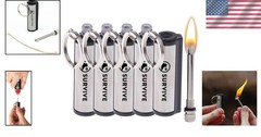 Ultimate Portable Fire Starter: Permanent Match Pack of 5 for Camping & Survival