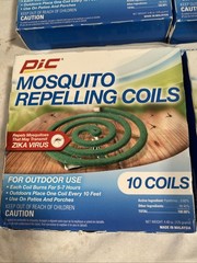 PIC Mosquito Repelling Coils – 10 Coils Each – Model C-10-12 4 Packs 40 Coils