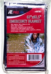 5 Quantity Emergency Thermal Blanket – 63″x82.5″ Silver Waterproof Compact